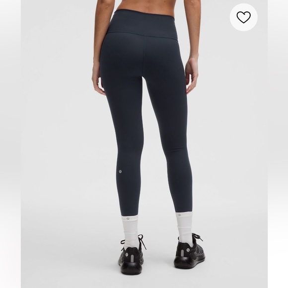 Lululemon Wunder Under Leggings Navy Blue 28” Sz 8 - Picture 1 of 9